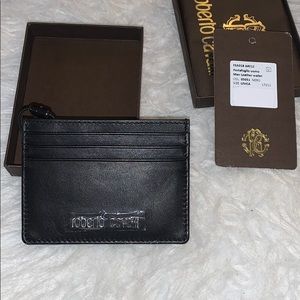 *NWT* Roberto Cavalli leather Wallet, Black